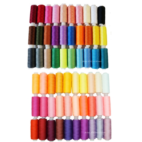 60 Nähgarne je ca.220m Nähgarnset Nähfaden Garn Faden f. Nähmaschinen mehrfabig 8717a/b - zum Schließen ins Bild klicken